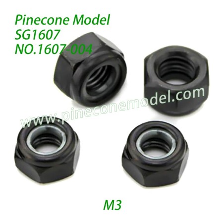 1607-004 M3 Skid Nut Parts For Pinecone Forest SG1607 / SG1607Pro 1/16 Drift RC Car