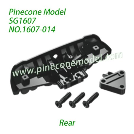 1607-014 Rear Bumper Assembly Parts For Pinecone Forest SG1607 / SG1607Pro 1/16 Drift RC Car