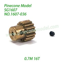 1607-036 0.7M 16T Motor Gear Assembly Parts For SG1607 / SG1607Pro 1/16 Drift SG-RC Car