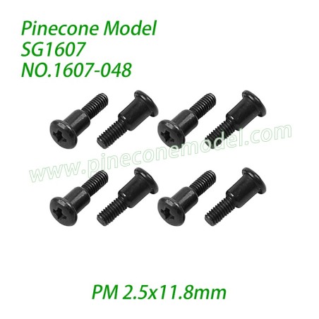 1607-048 Step Screw (PM 2.5x11.8mm) Parts For SG1607 / SG1607Pro 1/16 Drift SG-RC Car