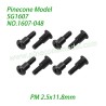1607-048 Step Screw (PM 2.5x11.8mm) Parts For SG1607 / SG1607Pro 1/16 Drift SG-RC Car