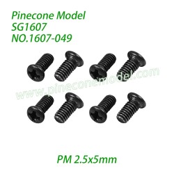 1607-049 Screw (PM 2.5x5mm) Parts For SG1607 / SG1607Pro 1/16 Drift SG-RC Car