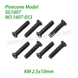 1607-053 Countersunk Head Screws (KM 2.5x10mm) Parts For SG1607 / SG1607Pro 1/16 Drift SG-RC Car