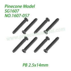 1607-057 Screw (PB 2.5x14mm) Parts For SG1607 / SG1607Pro 1/16 Drift SG-RC Car