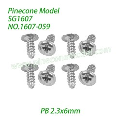 1607-059 Meson 5 Screw (PB 2.3x6mm) Parts For SG1607 / SG1607Pro 1/16 Drift SG-RC Car