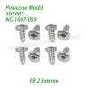 1607-059 Meson 5 Screw (PB 2.3x6mm) Parts For SG1607 / SG1607Pro 1/16 Drift SG-RC Car