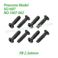 1607-062 Screw (PB 2.3x6mm) Parts For Pinecone Model SG1607 / SG1607Pro 1/16 RC Car