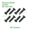 1607-062 Screw (PB 2.3x6mm) Parts For Pinecone Model SG1607 / SG1607Pro 1/16 RC Car
