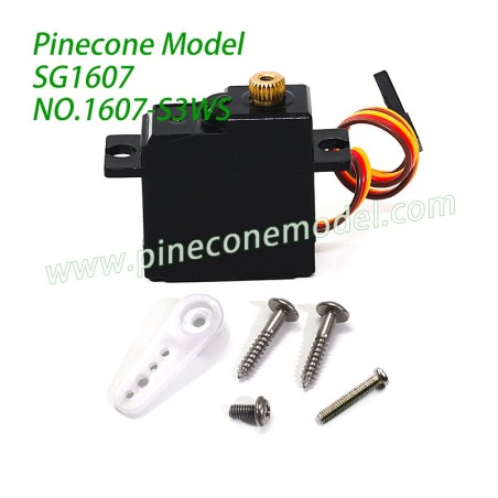 1607-S3WS 3-Wire Metal Servo Parts For Pinecone Model SG1607 / SG1607Pro 1/16 RC Car