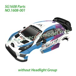 1608-001 Shell Assembly (without Headlight Group) Parts For Pinecone Model SG1608 / SG1608Pro 1/16 Drift RC Car