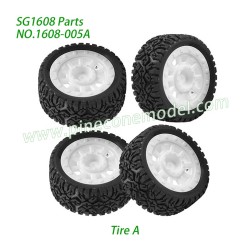 1608-005A Wheels (Tire A) Parts For Pinecone Model SG1608 / SG1608Pro 1/16 Drift RC Car