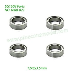 1608-021 Ball Bearing (12x8x3.5mm) Parts For Pinecone Model SG1608 / SG1608Pro 1/16 Drift RC Car