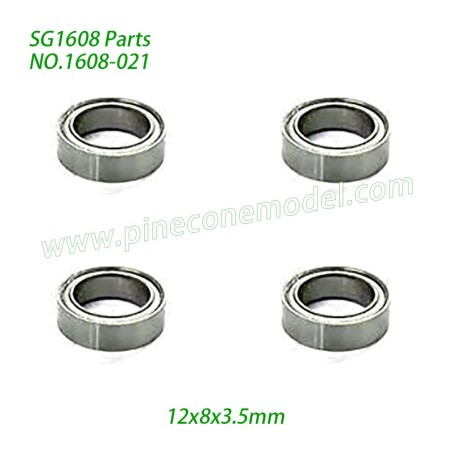 1608-021 Ball Bearing (12x8x3.5mm) Parts For Pinecone Model SG1608 / SG1608Pro 1/16 Drift RC Car