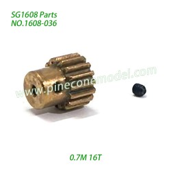 1608-036 0.7M 16T Motor Gear Assembly Parts For SG1608 / SG1608Pro SG-RC Car