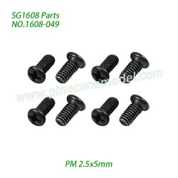 1608-049 Screw (PM 2.5x5mm) Parts For SG1608 / SG1608Pro SG-RC Car