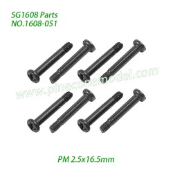 1608-051 Step Screw (PM 2.5x16.5mm) Parts For SG1608 / SG1608Pro SG-RC Car