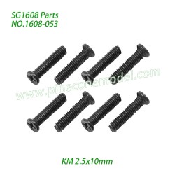 1608-053 Countersunk Head Screws (KM 2.5x10mm) Parts For SG1608 / SG1608Pro SG-RC Car