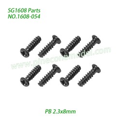 1608-054 Screw (PB 2.3x8mm) Parts For SG1608 / SG1608Pro SG-RC Car