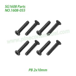 1608-055 Screw (PB 2x10mm) Parts For SG1608 / SG1608Pro SG-RC Car