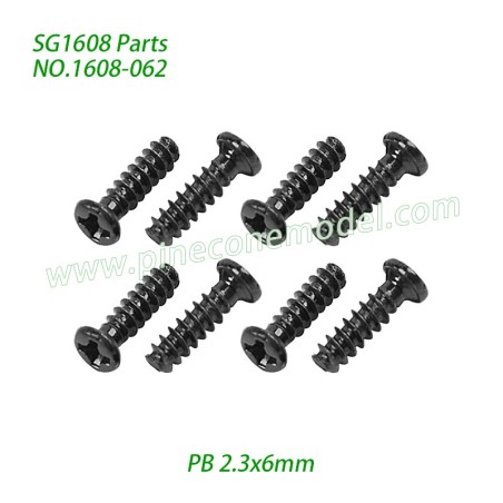 1608-062 Screw (PB 2.3x6mm) Parts For SG1608 / SG1608Pro SG-RC Car