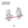 P10-008 Steering block L/R Parts For Pinecone Model SG-1002 / SG-1002SE RC Truck
