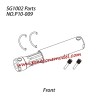 P10-009 Front center drivershaft set Parts For Pinecone Model SG-1002 / SG-1002SE RC Truck