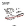 P10-019 Central transmission housing Parts For Pinecone Model SG-1002 / SG-1002SE RC Truck