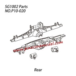 P10-020 Rear axle housing Parts For Pinecone Model SG-1002 / SG-1002SE RC Truck