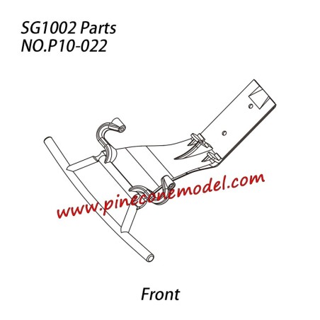 P10-022 Front bumper Parts For Pinecone Model SG-1002 / SG-1002SE RC Truck