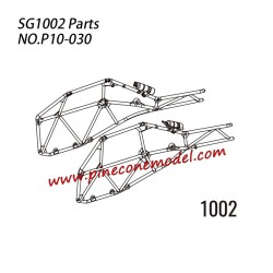 P10-030 1002 Main body of roll cage L/R Parts For SG-1002 / SG-1002SE SG-RC Truck