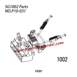 P10-031 1002 Roll cage parts (rear) Parts For SG-1002 / SG-1002SE SG-RC Truck