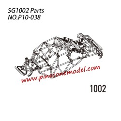 P10-038 1002 Roll cage assembly Parts For SG-1002 / SG-1002SE SG-RC Truck