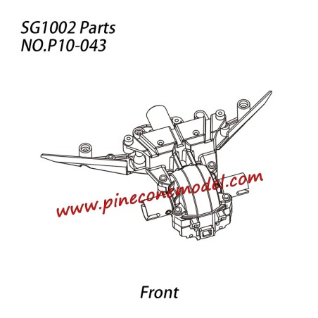 P10-043 Front gearbox assembly Parts For SG-1002 / SG-1002SE SG-RC Truck