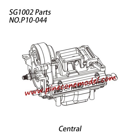 P10-044 Central transmission assembly Parts For SG-1002 / SG-1002SE SG-RC Truck