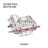 P10-044 Central transmission assembly Parts For SG-1002 / SG-1002SE SG-RC Truck