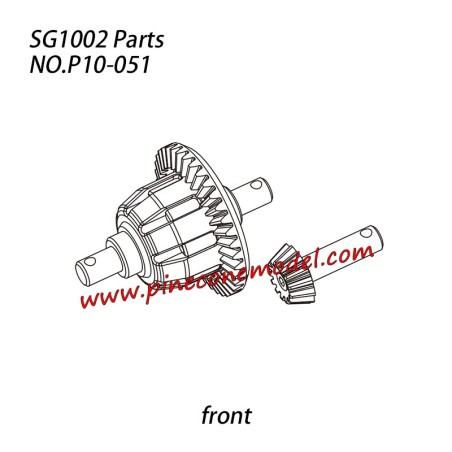 P10-051 Differential assembly (front) Parts For SG-1002 / SG-1002SE SG-RC Truck