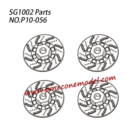 P10-056 Hex Wheel adapter with disc brake Parts For SG-1002 / SG-1002SE SG-RC Truck