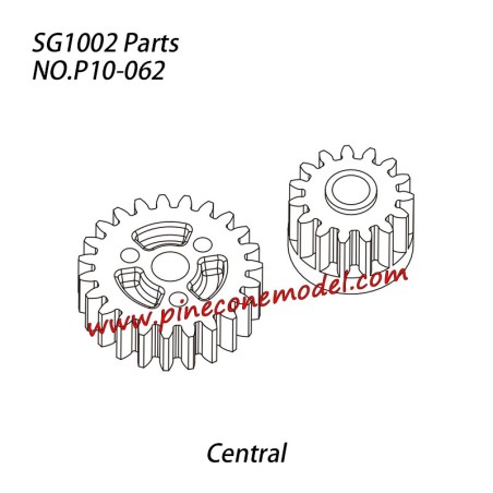 P10-062 Central transmission drive gear set Parts For SG-1002 / SG-1002SE SG-RC Truck