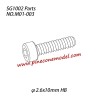 M01-003 Hexagon socket head cap tapping screw (φ2.6x10mm HB) Parts For SG1002 / SG1002SE SG-RC Car