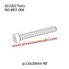M01-006 Hexagon socket head cap tapping screw (φ2.6x20mm HB) Parts For SG1002 / SG1002SE SG-RC Car
