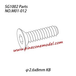 M01-012 Hexagon socket countersunk head tapping screw (φ2.6x8mm KB) Parts For SG1002 / SG1002SE SG-RC Car