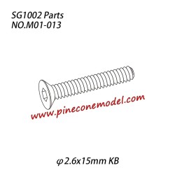 M01-013 Hexagon socket countersunk head tapping screw (φ2.6x15mm KB)Parts For SG1002 / SG1002SE SG-RC Car