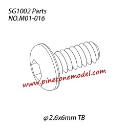 M01-016 Hexagon socket button head tapping screw (φ2.6x6mm TB) Parts For SG1002 / SG1002SE SG-RC Car
