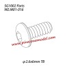 M01-016 Hexagon socket button head tapping screw (φ2.6x6mm TB) Parts For SG1002 / SG1002SE SG-RC Car