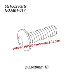 M01-017 Hexagon socket buttonhead tapping screw (φ2.6x8mm TB) Parts For SG1002 / SG1002SE SG-RC Car