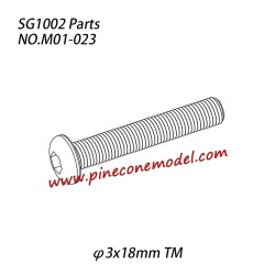 M01-023 Hexagon socket button head machine screw (φ3x18mm TM) Parts For SG1002 / SG1002SE SG-RC Car