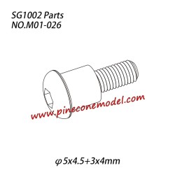 M01-026 Hexagon socket button head shoulder machine screw (φ5x4.5, 3x4mm) Parts For SG1002 / SG1002SE SG-RC Car