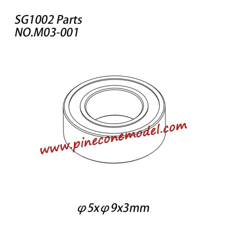M03-001 Ball bearing (φ5xφ9x3mm) Parts For SG1002 / SG1002SE SG-RC Car