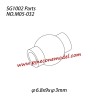 M05-032 Hollow ball (φ6.8x9xφ3mm) Parts For Pinecone Forest SG1002 / SG1002SE RC Truck