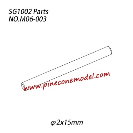 M06-003 Pin (φ2x15mm) Parts For Pinecone Forest SG1002 / SG1002SE RC Truck